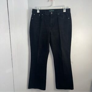 Lauren Ralph Lauren Black Classic Bootcut Jeans Timeless‎ Denim Pants